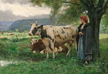 kühe - Kühe und Landmädchen